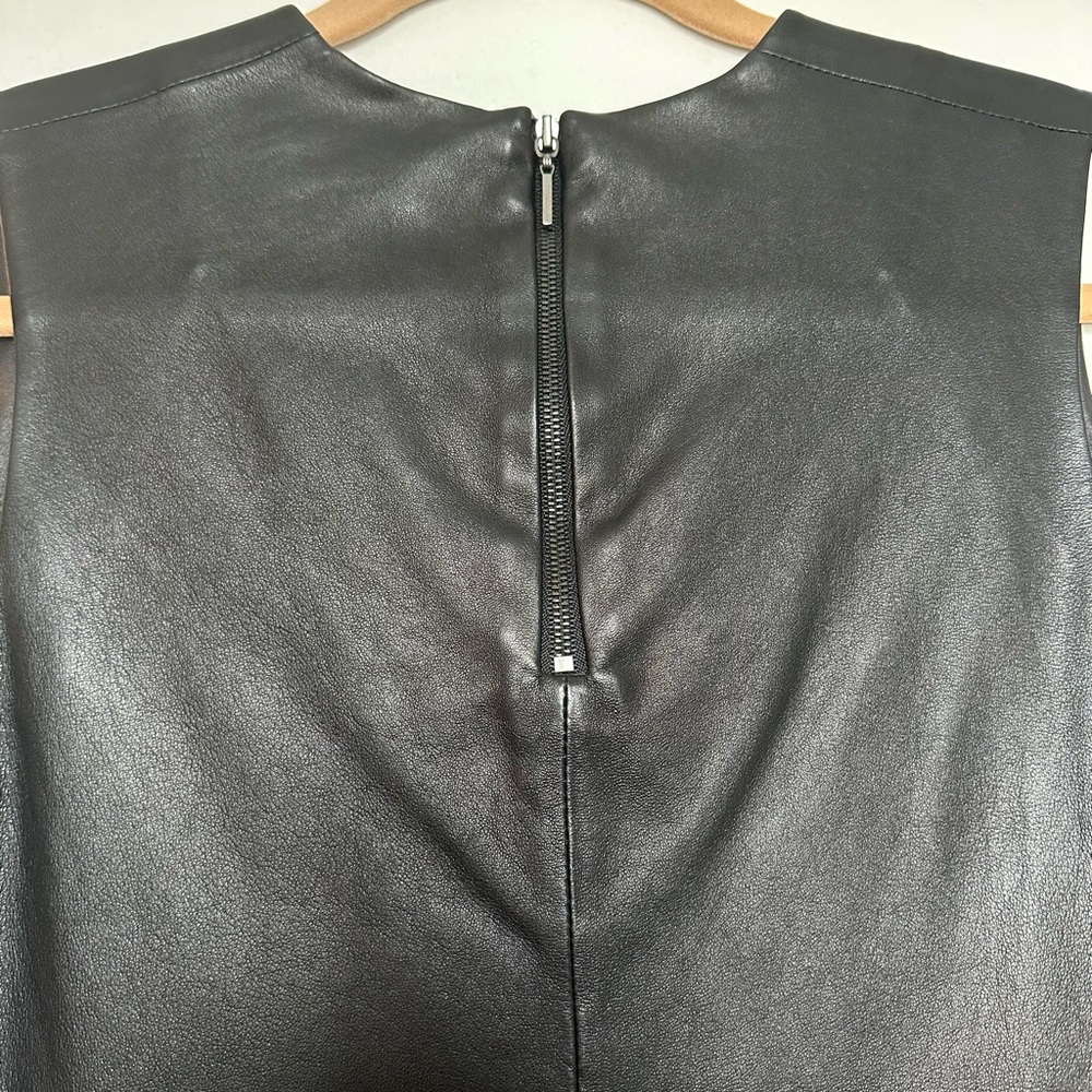 Vince Black Leather Mini Dress - Picture 4 of 4